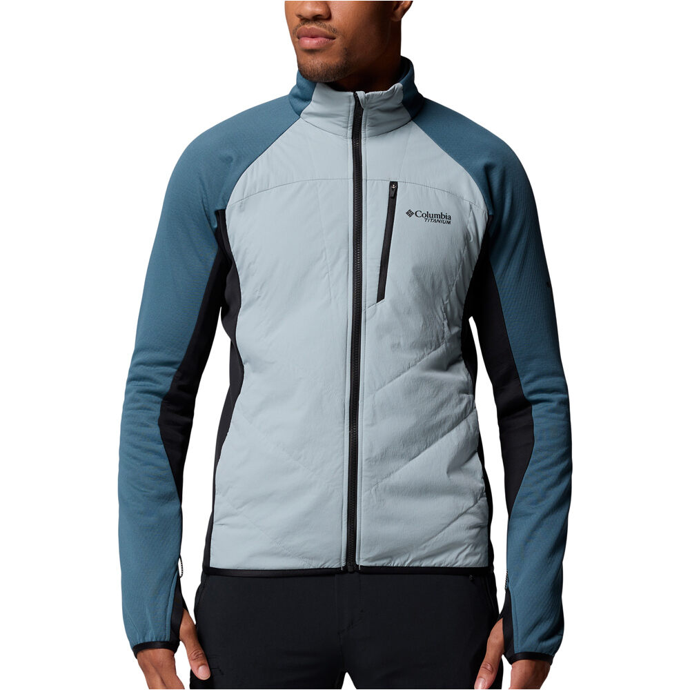 Columbia forro polar hombre Arctic Crest Hybrid Full Zip vista frontal