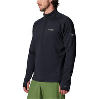 Columbia forro polar hombre Crystal Leaf Omni-Heat Helix Half Zip vista detalle