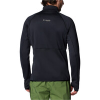 Columbia forro polar hombre Crystal Leaf Omni-Heat Helix Half Zip vista trasera