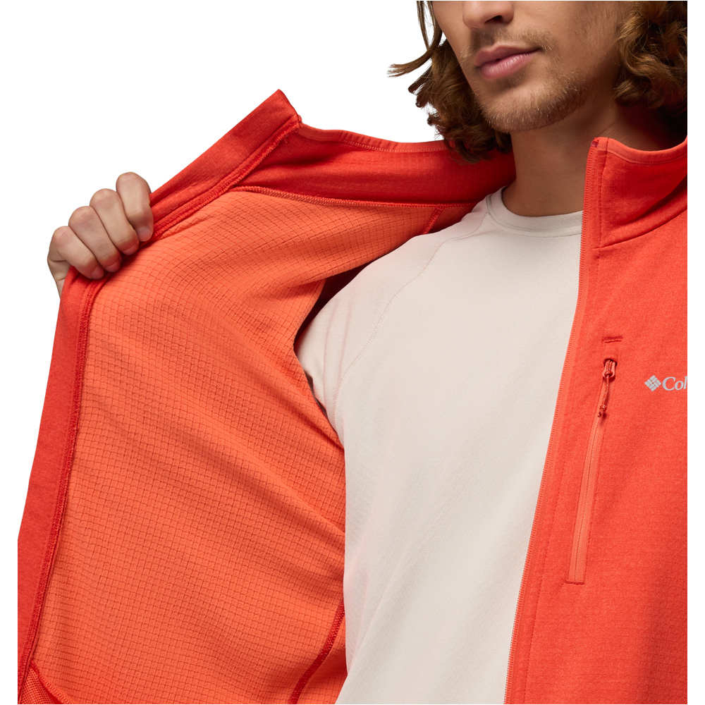 Columbia forro polar hombre Essential Hike Grid Fleece Full Zip 03