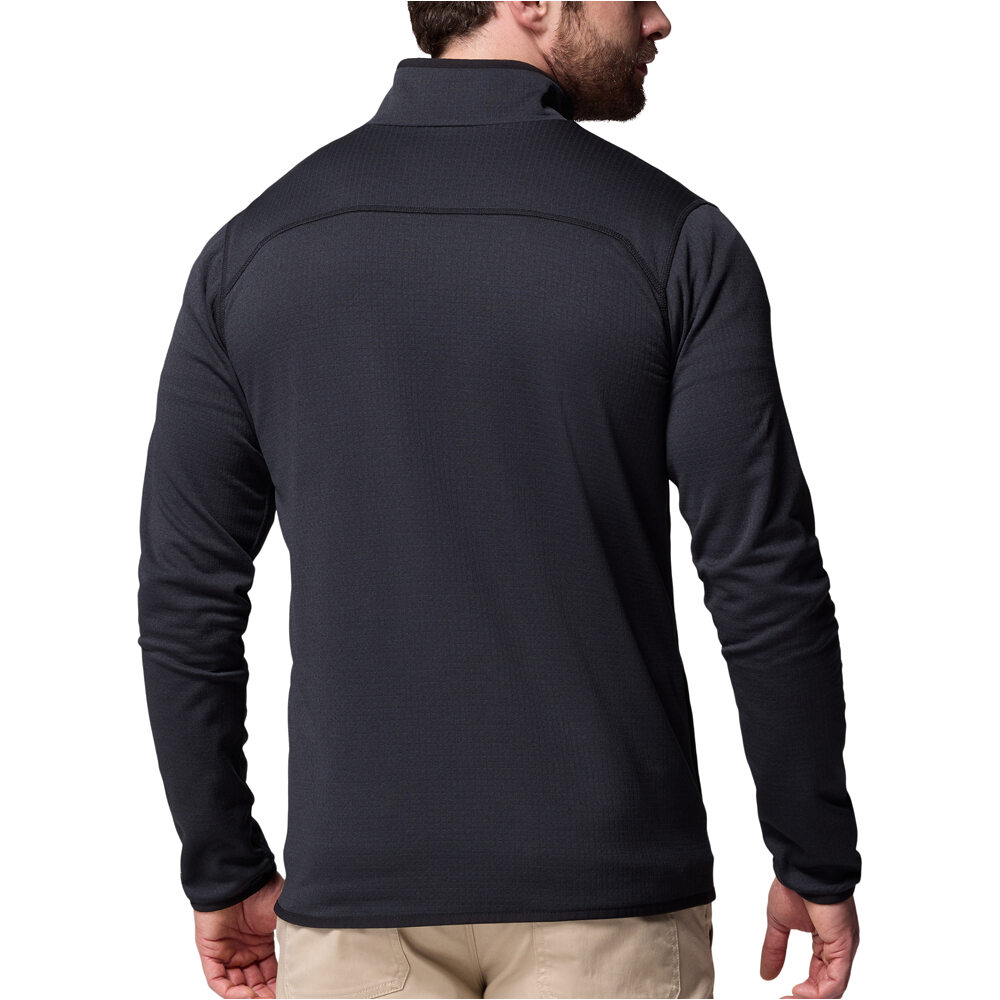 Columbia forro polar hombre Essential Hike Grid Fleece Full Zip vista trasera