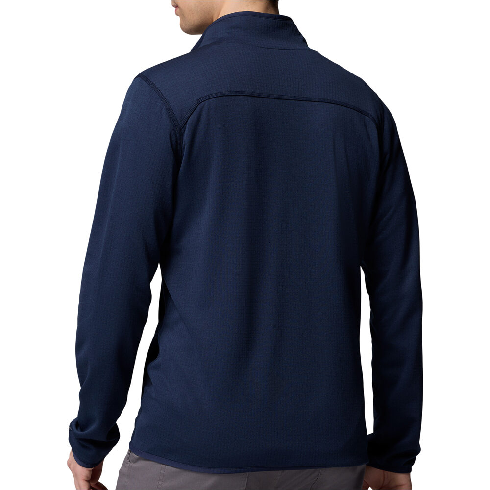 Columbia forro polar hombre Essential Hike Grid Fleece Full Zip vista trasera