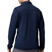 Columbia forro polar hombre Essential Hike Grid Fleece Full Zip vista trasera