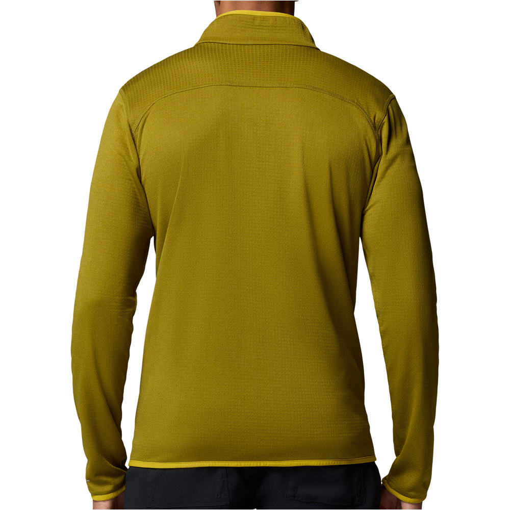 Columbia forro polar hombre Essential Hike Grid Fleece Full Zip vista trasera