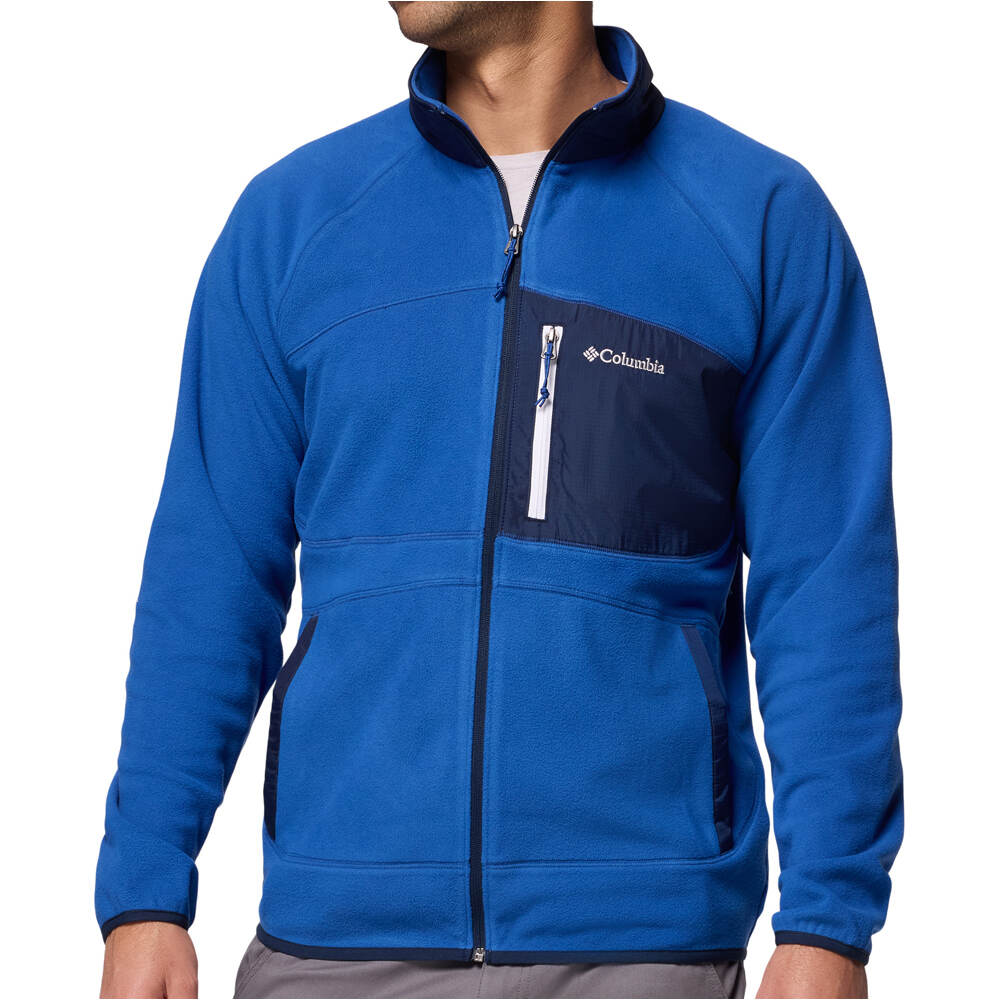 Columbia forro polar hombre Fast Trek Overlay Full Zip vista frontal