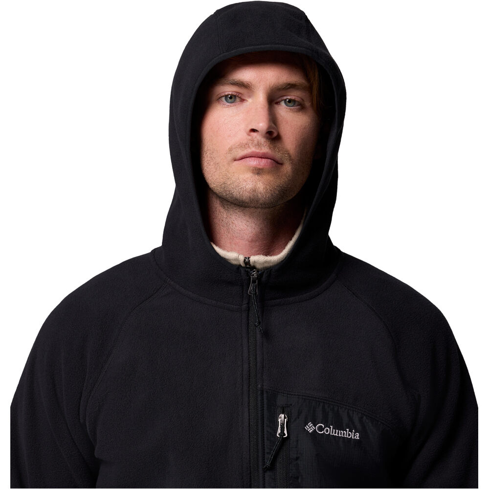 Columbia forro polar hombre Fast Trek Overlay Hooded Full Zip vista detalle
