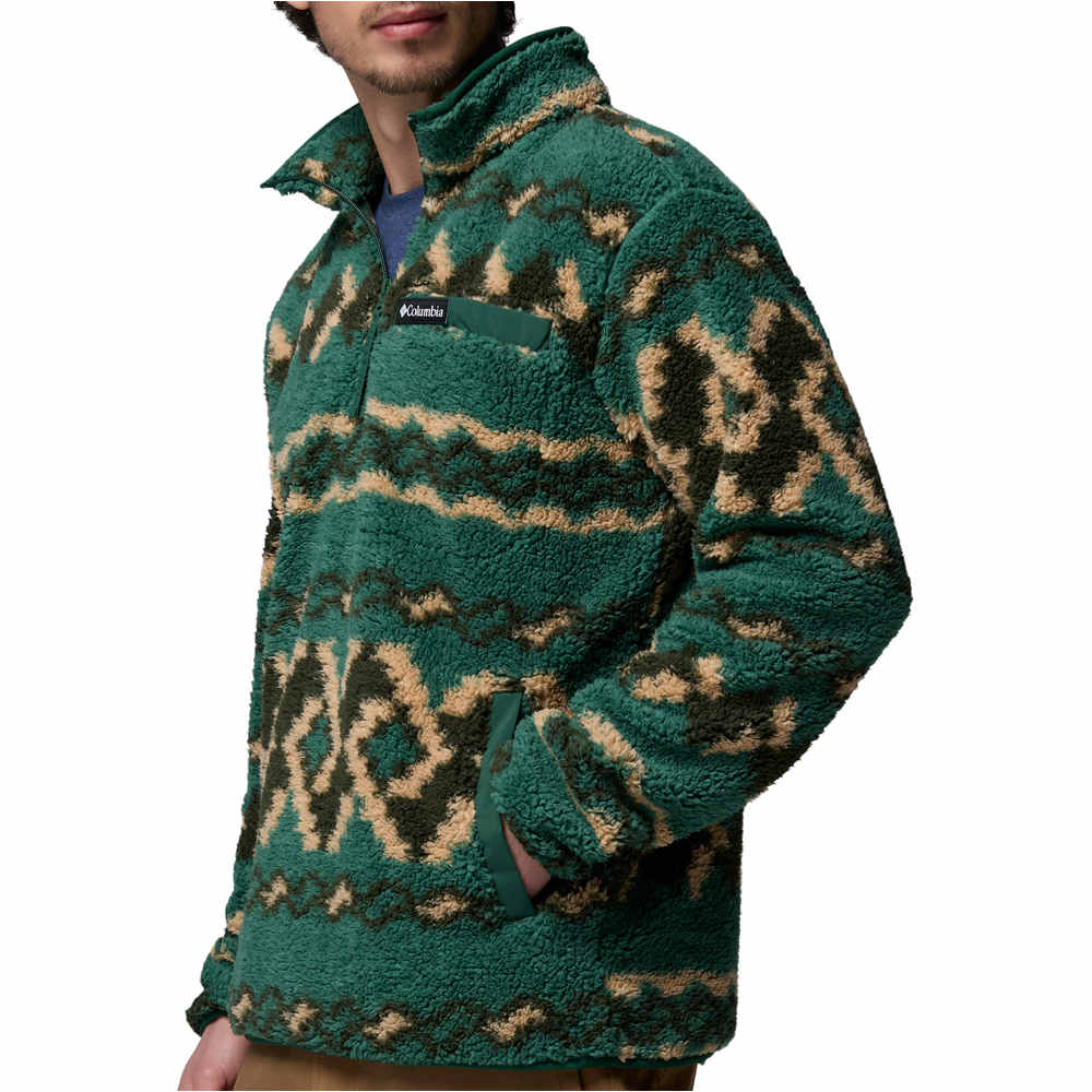 Columbia forro polar hombre Rugged Ridge High Pile Half Zip vista detalle
