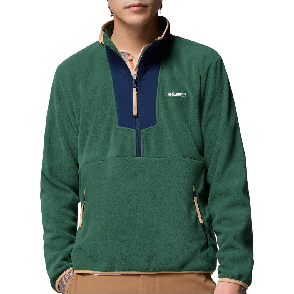 Columbia forro polar hombre Sequoia Grove Half Zip Fleece vista frontal