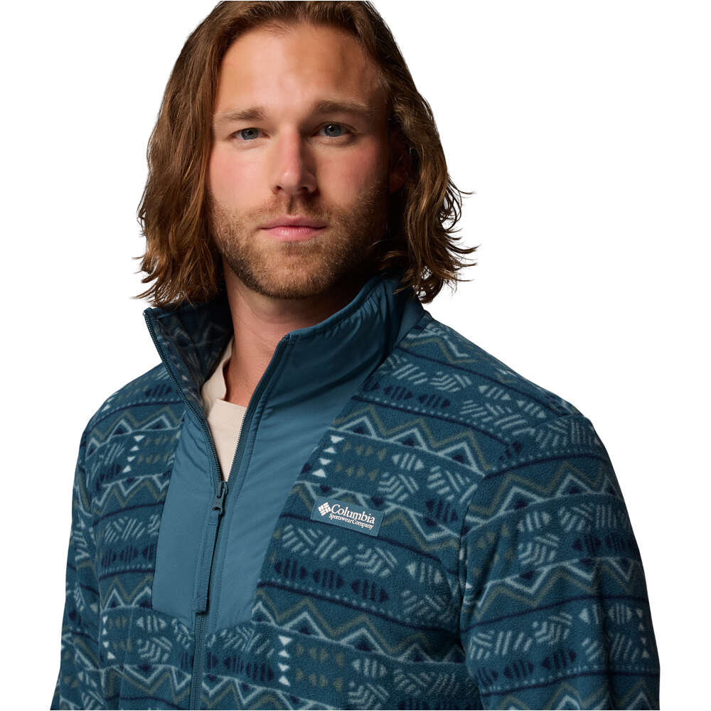 Columbia forro polar hombre Sequoia Grove Printed Full Zip vista detalle