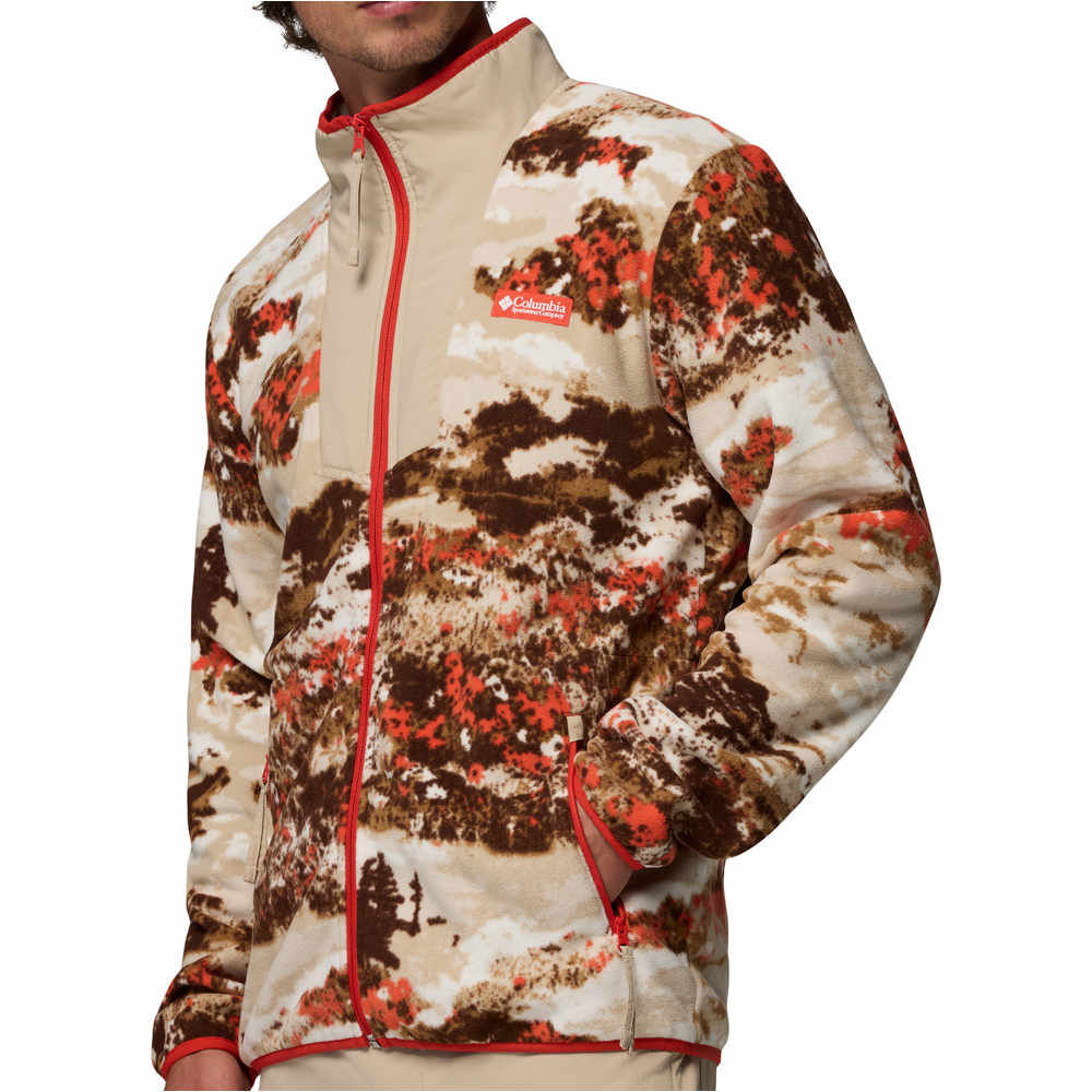 Columbia forro polar hombre Sequoia Grove Printed Full Zip vista detalle