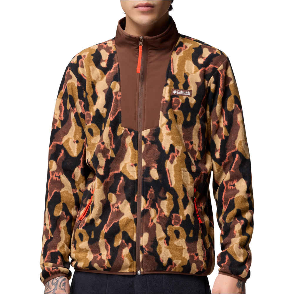 Columbia forro polar hombre Sequoia Grove Printed Full Zip vista frontal