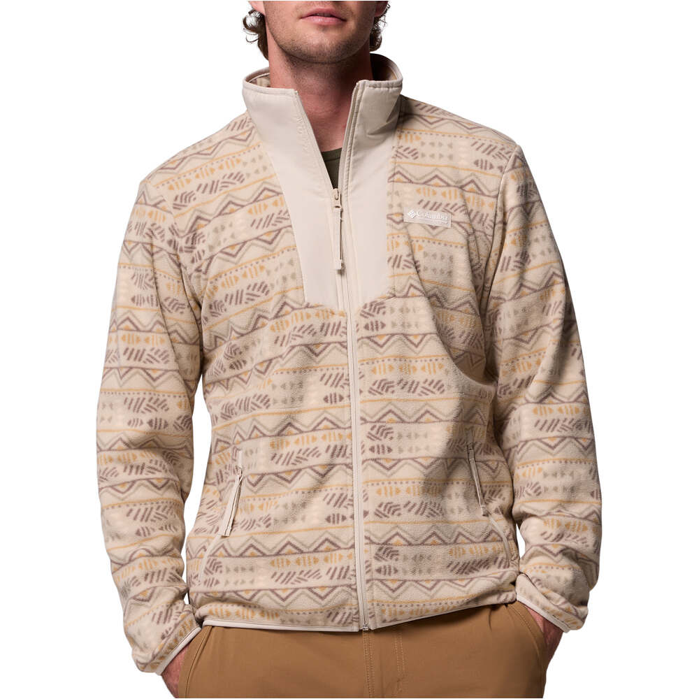 Columbia forro polar hombre Sequoia Grove Printed Full Zip vista frontal