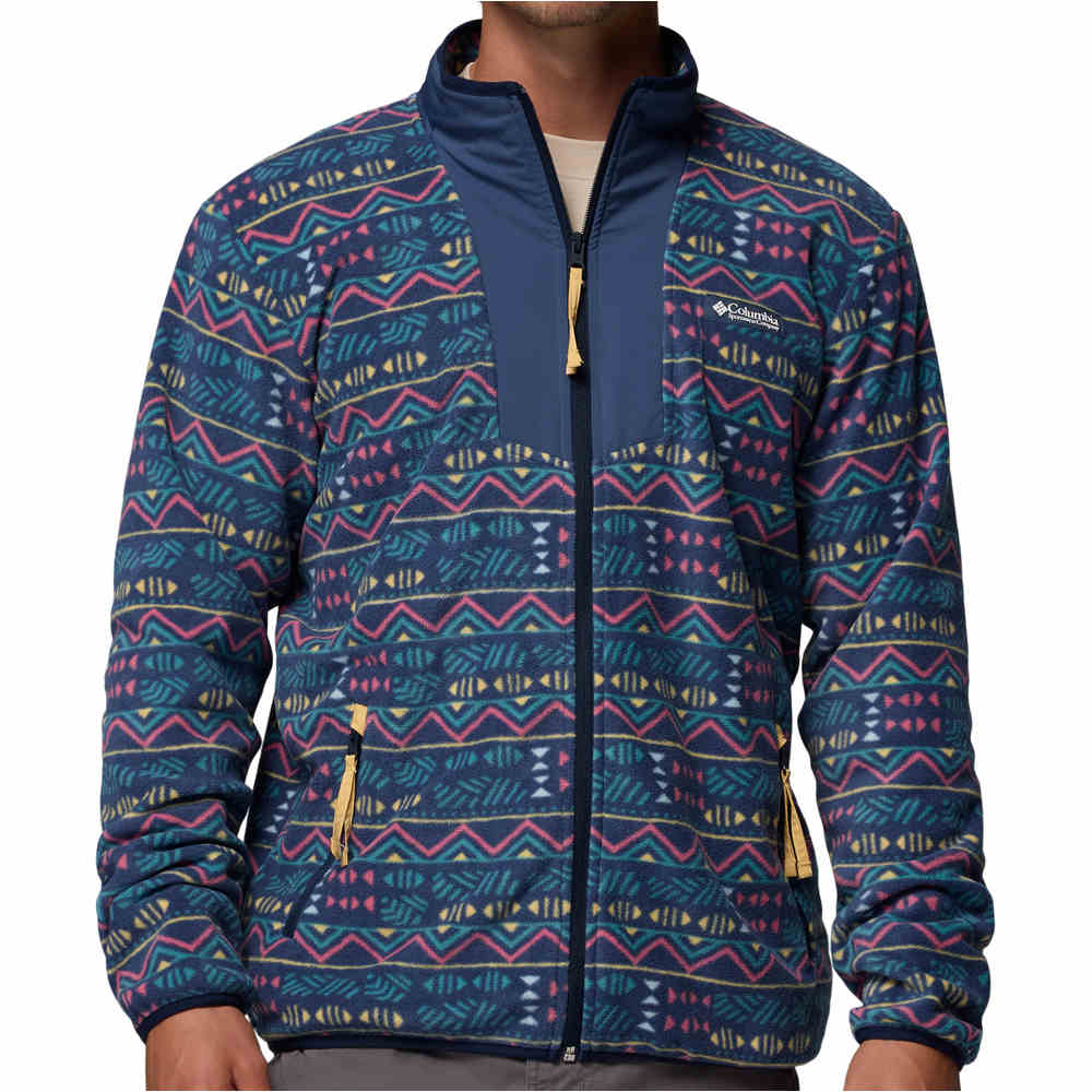 Columbia forro polar hombre Sequoia Grove Printed Full Zip vista frontal