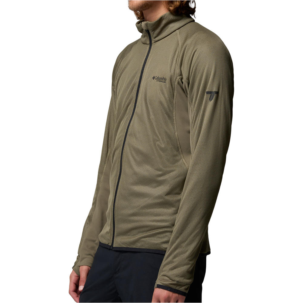 Columbia forro polar hombre Summit Step Full Zip vista detalle