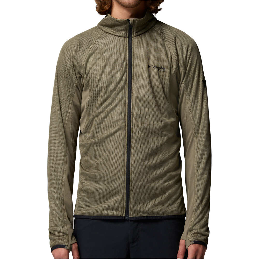 Columbia forro polar hombre Summit Step Full Zip vista frontal