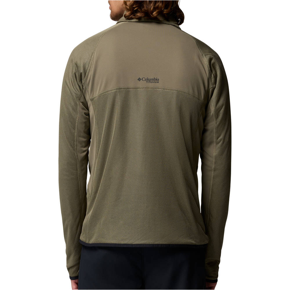 Columbia forro polar hombre Summit Step Full Zip vista trasera