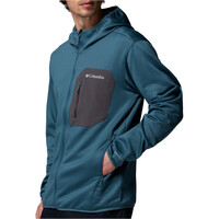 Columbia forro polar hombre Tall Heights Hdd Grid Fleece Full Zip vista detalle