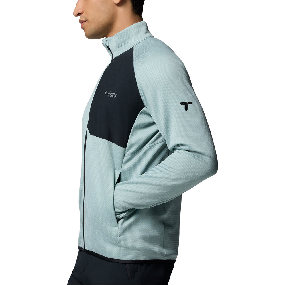 Columbia forro polar hombre Triple Canyon  Grid Fleece FZ II vista detalle