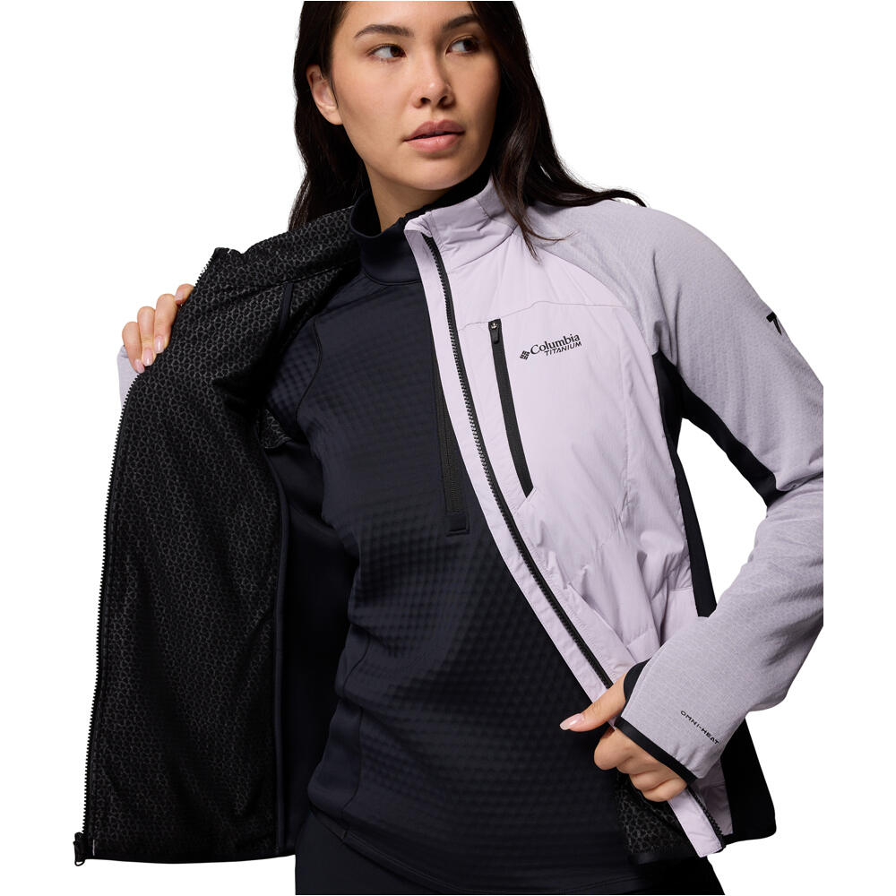 Columbia forro polar mujer Arctic Crest Hybrid Full Zip vista detalle