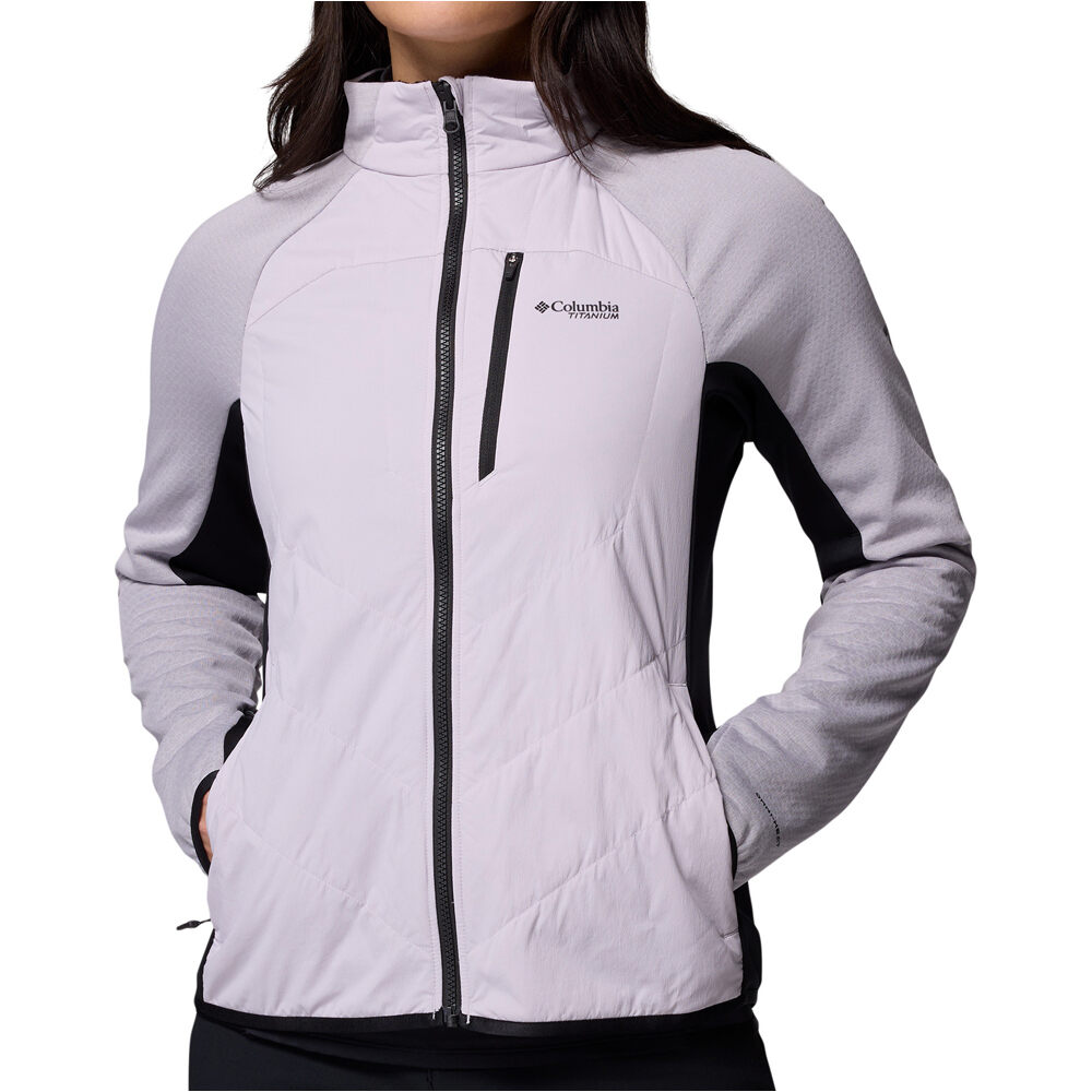 Columbia forro polar mujer Arctic Crest Hybrid Full Zip vista frontal