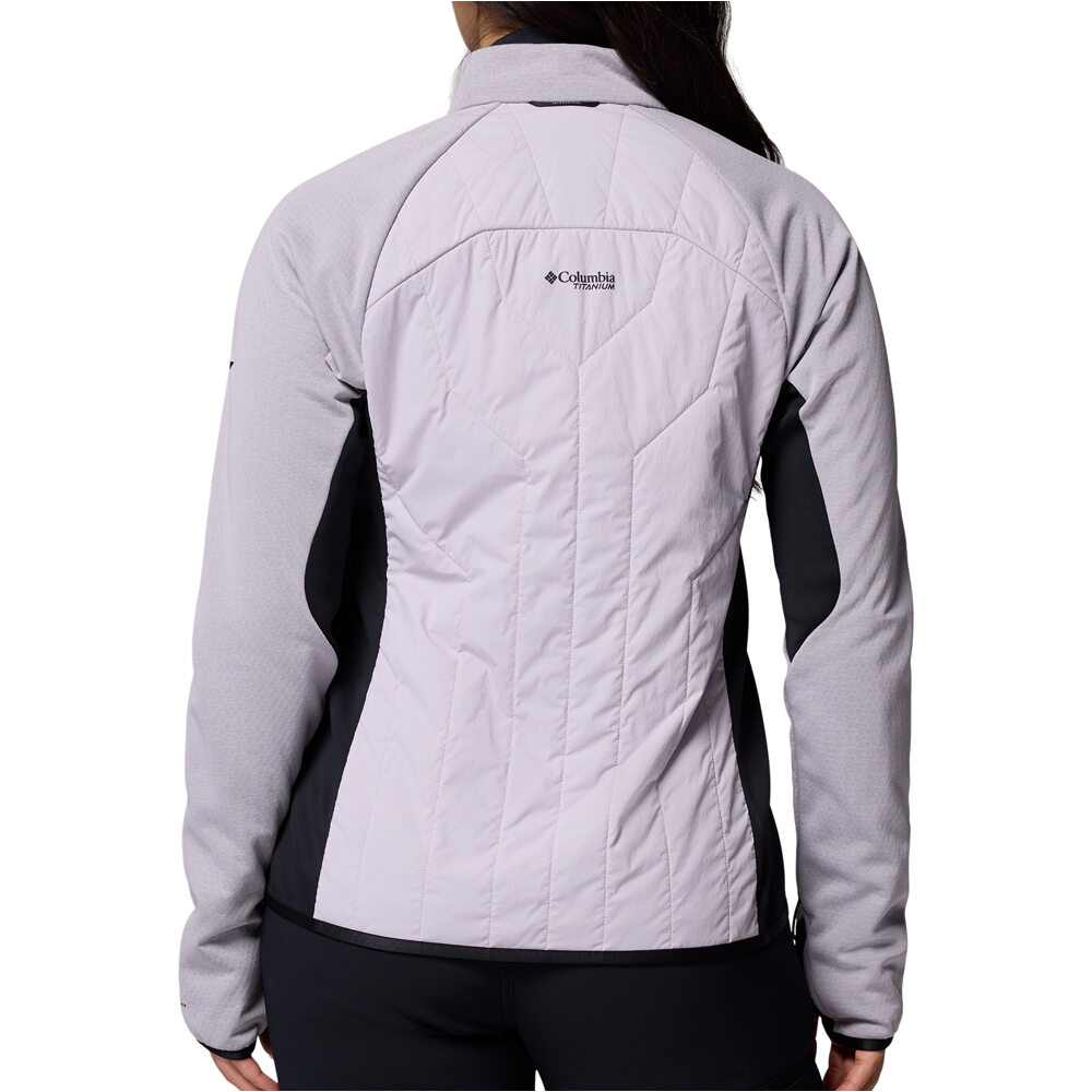 Columbia forro polar mujer Arctic Crest Hybrid Full Zip vista trasera