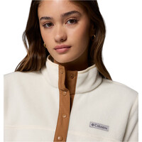 Columbia forro polar mujer Benton Springs 1/2 Snap Pull Over II vista detalle