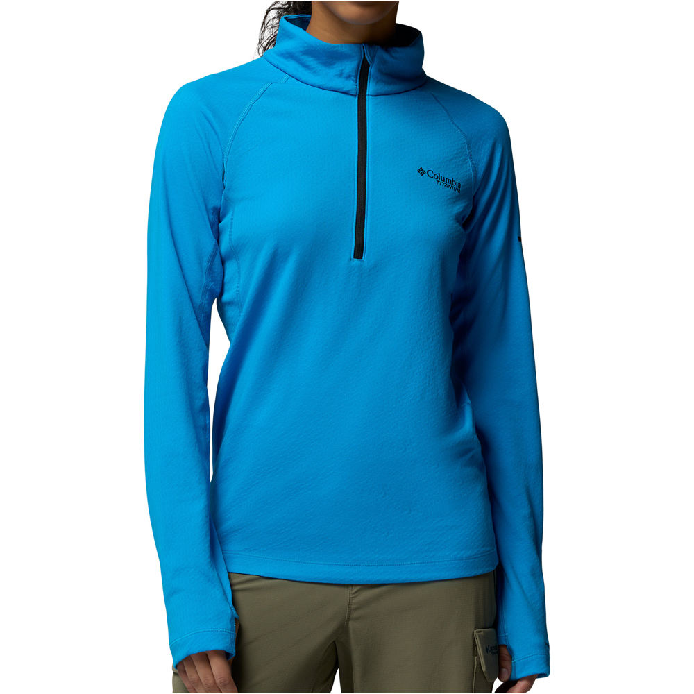 Columbia forro polar mujer DriVenture Half Zip vista frontal