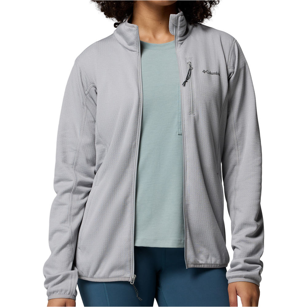 Columbia forro polar mujer Essential Hike Grid Fleece Full Zip 03