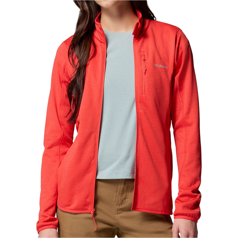 Columbia forro polar mujer Essential Hike Grid Fleece Full Zip 03