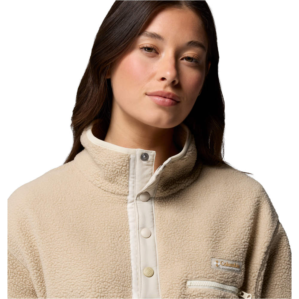 Columbia forro polar mujer Helvetia II Cropped Half Snap Fleece 03