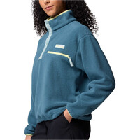 Columbia forro polar mujer Helvetia  II Cropped Half Snap Fleece vista detalle