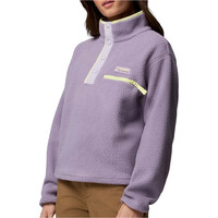 Columbia forro polar mujer Helvetia II Cropped Half Snap Fleece vista detalle