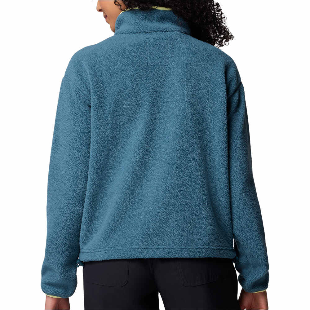 Columbia forro polar mujer Helvetia  II Cropped Half Snap Fleece vista trasera