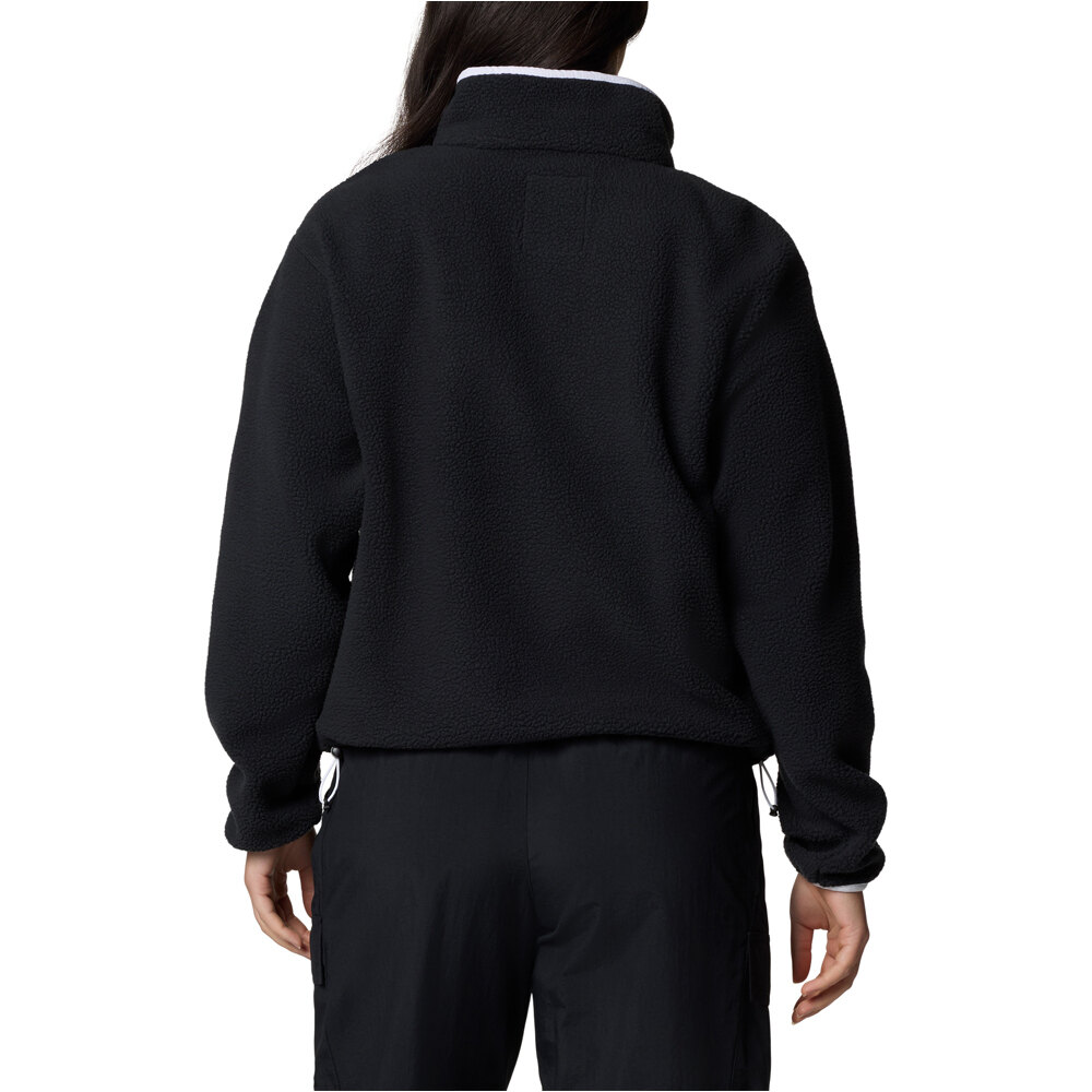 Columbia forro polar mujer Helvetia II Cropped Half Snap Fleece vista trasera