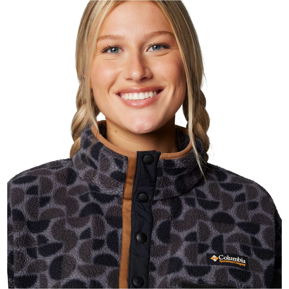 Columbia forro polar mujer Helvetia II Printed Cropped Half Snap 03