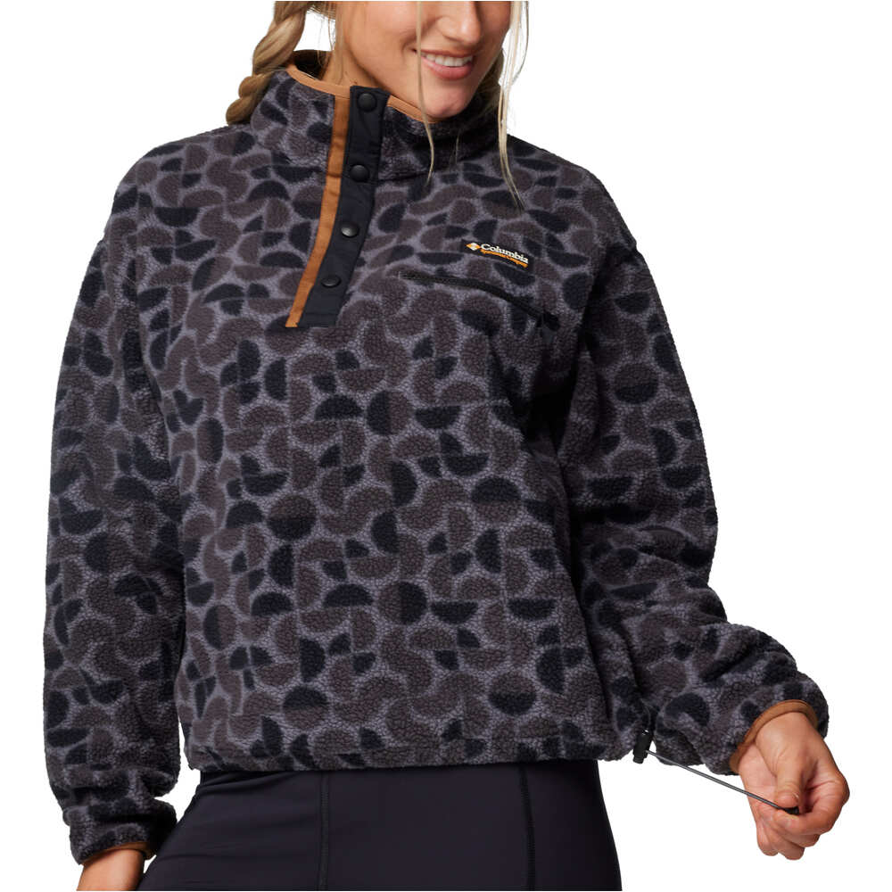 Columbia forro polar mujer Helvetia II Printed Cropped Half Snap 04