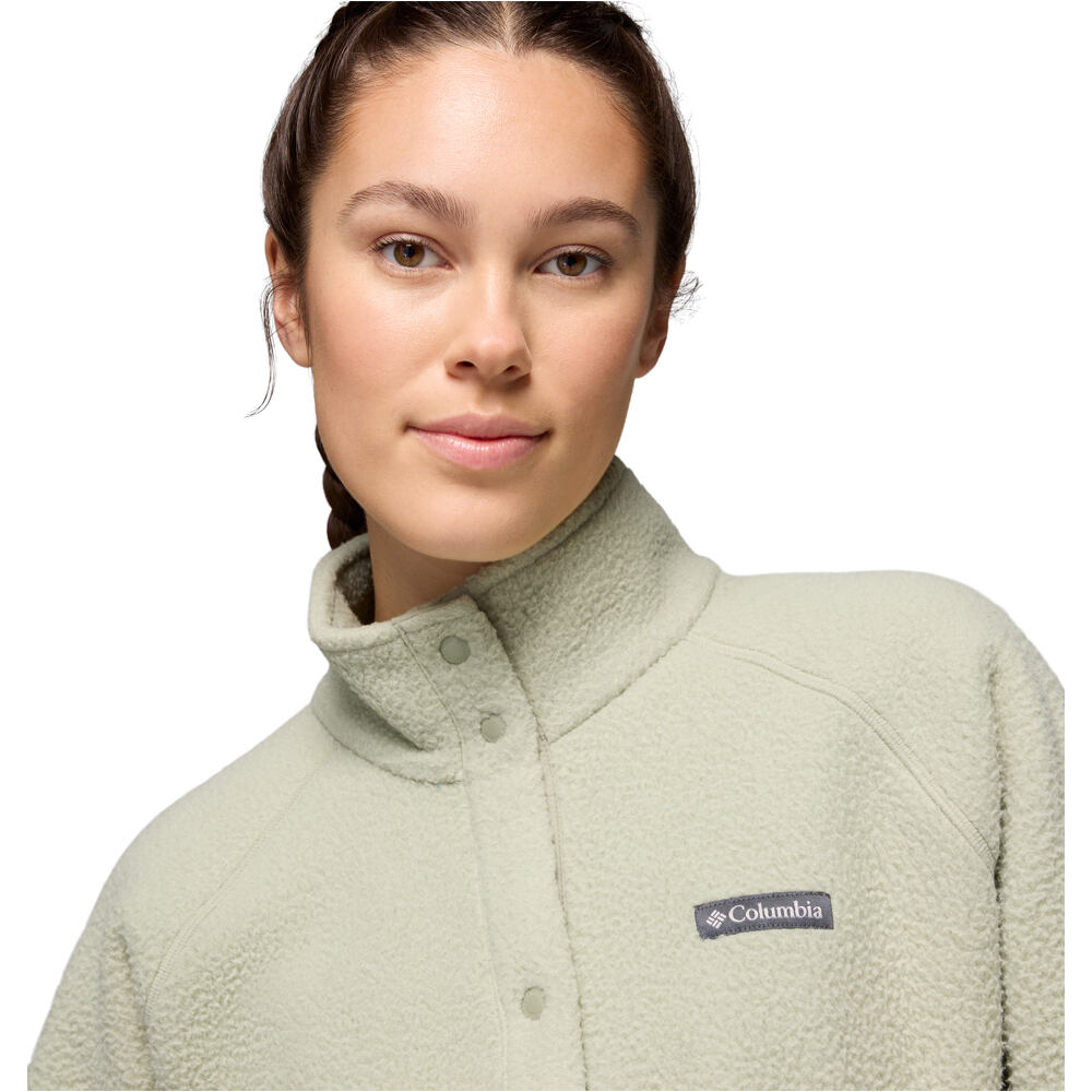 Columbia forro polar mujer Jasper Ridge Pebbled Fleece Full Snap vista detalle