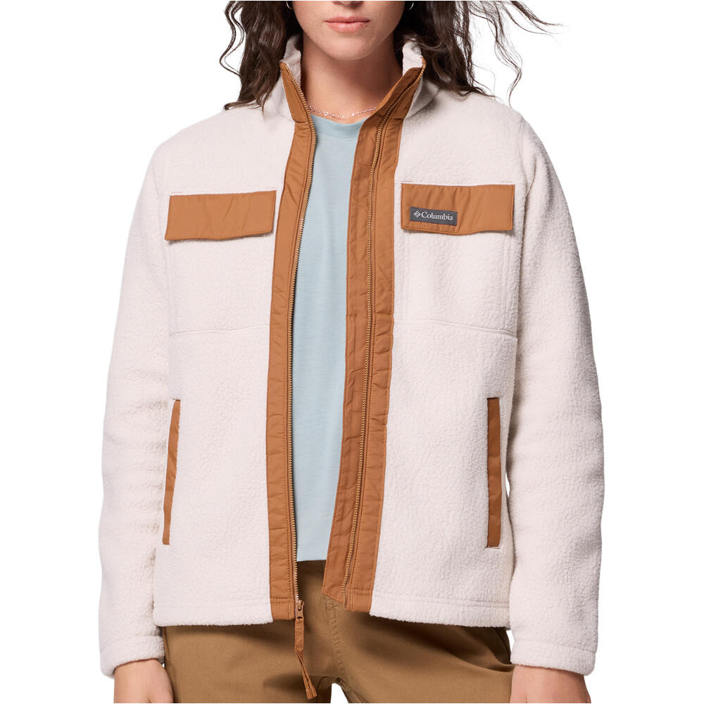 Columbia forro polar mujer Juniper Peak Full Zip Fleece vista frontal