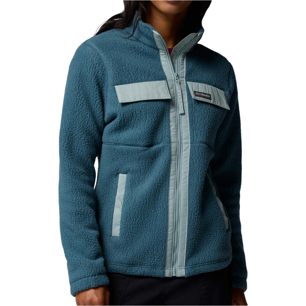 Columbia forro polar mujer Juniper Peak Full Zip Fleece vista frontal