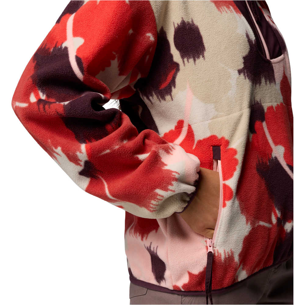 Columbia forro polar mujer Sequoia Grove Printed Half Zip 04