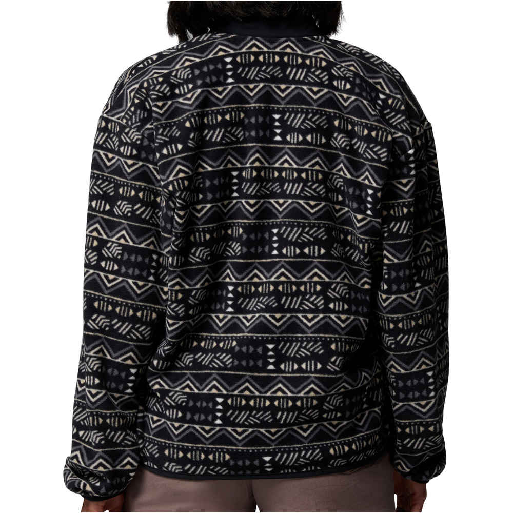 Columbia forro polar mujer Sequoia Grove Printed Half Zip vista trasera