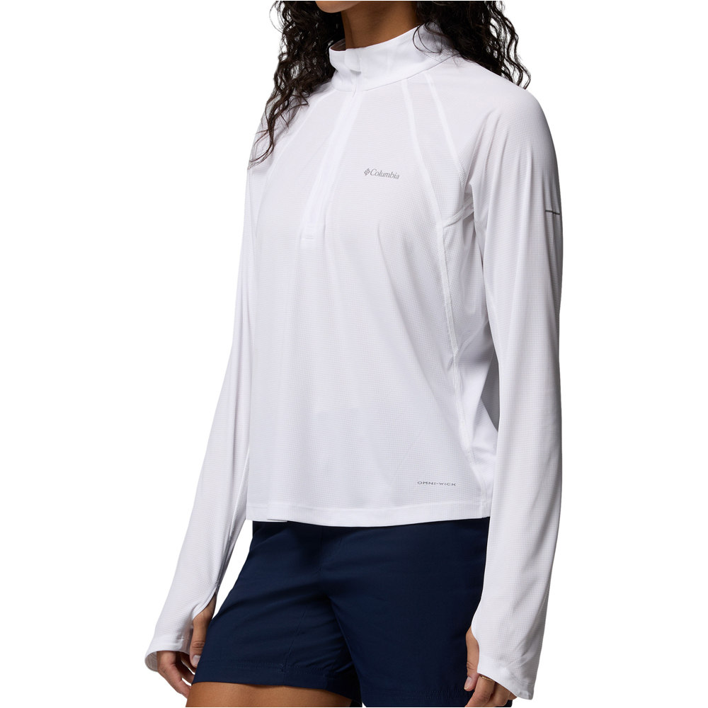 Columbia forro polar mujer Stealth Spring LS Half Zip Tee vista detalle
