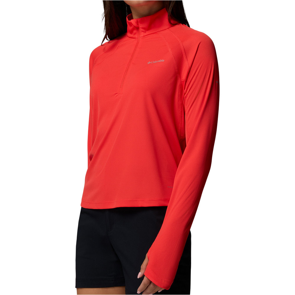 Columbia forro polar mujer Stealth Spring LS Half Zip Tee vista detalle