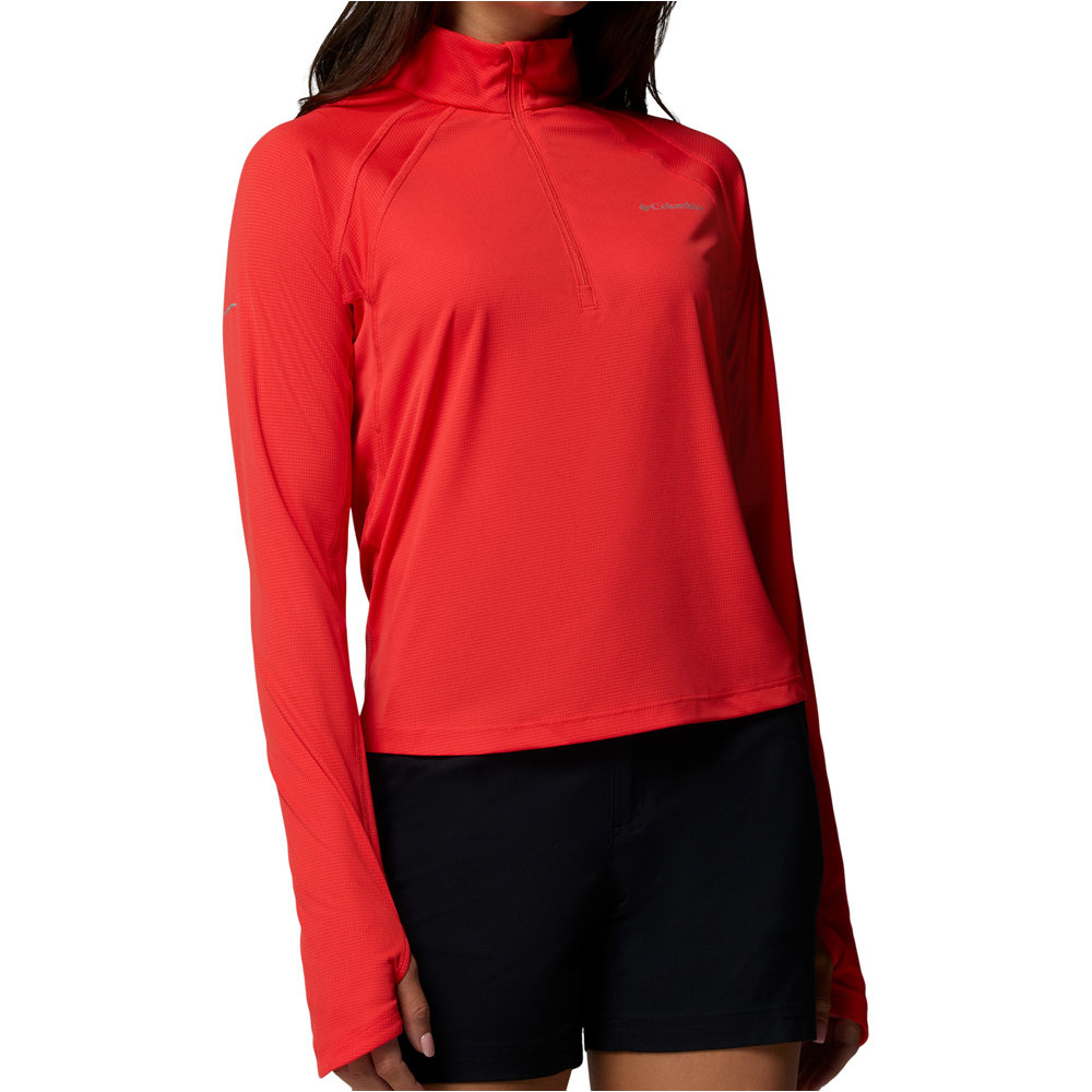 Columbia forro polar mujer Stealth Spring LS Half Zip Tee vista frontal