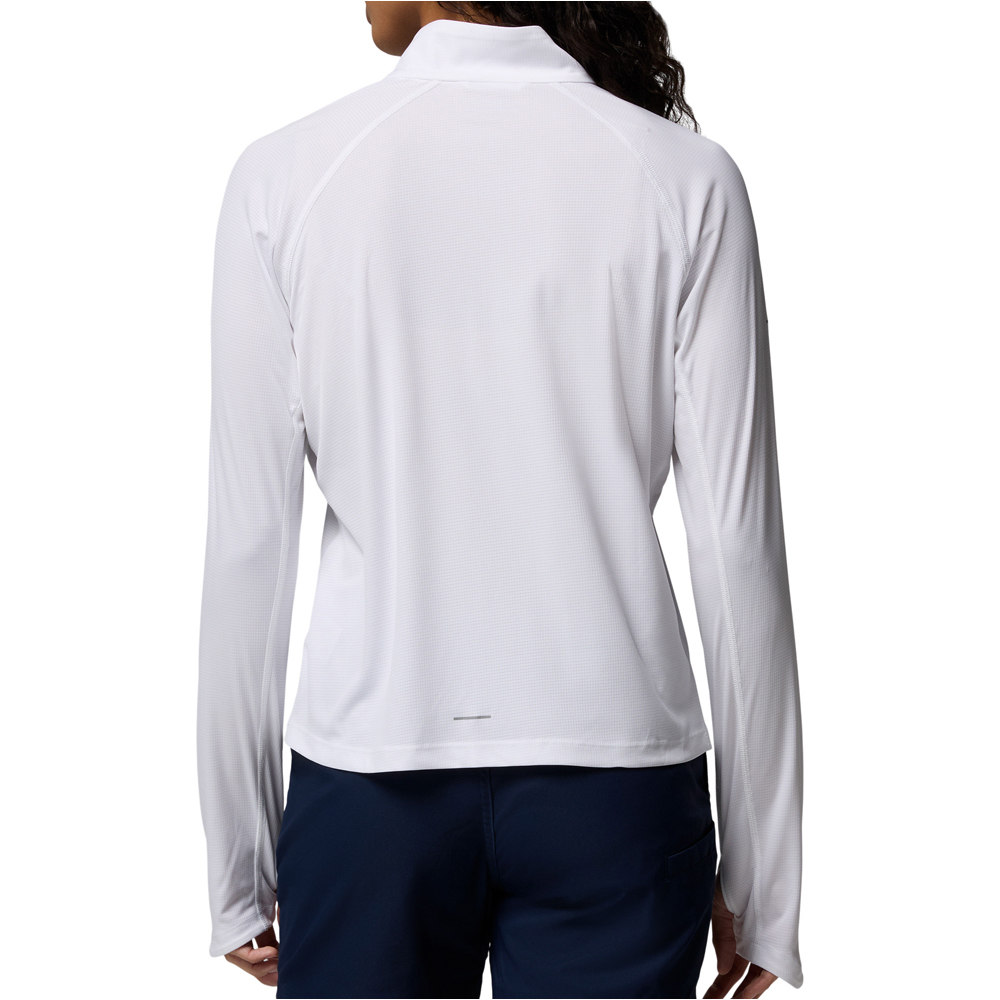 Columbia forro polar mujer Stealth Spring LS Half Zip Tee vista trasera