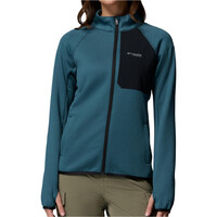 Columbia forro polar mujer Triple Canyon Grid Fleece FZ vista frontal
