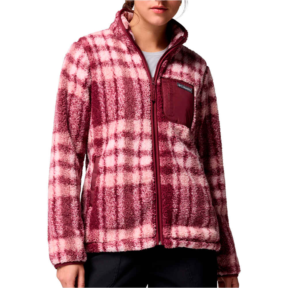 Columbia forro polar mujer West Bend Print Full Zip II vista frontal