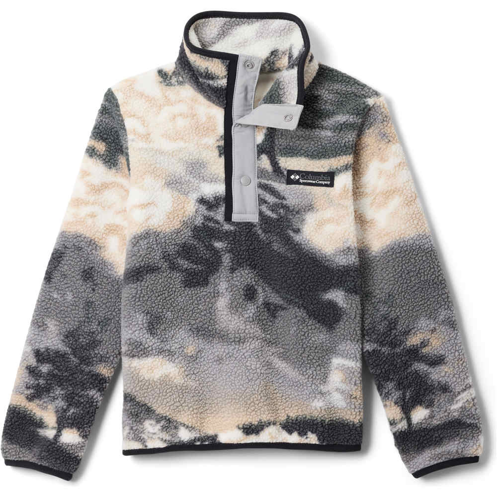 Columbia forro polar niño Helvetia II Printed Half Snap Fleece vista frontal