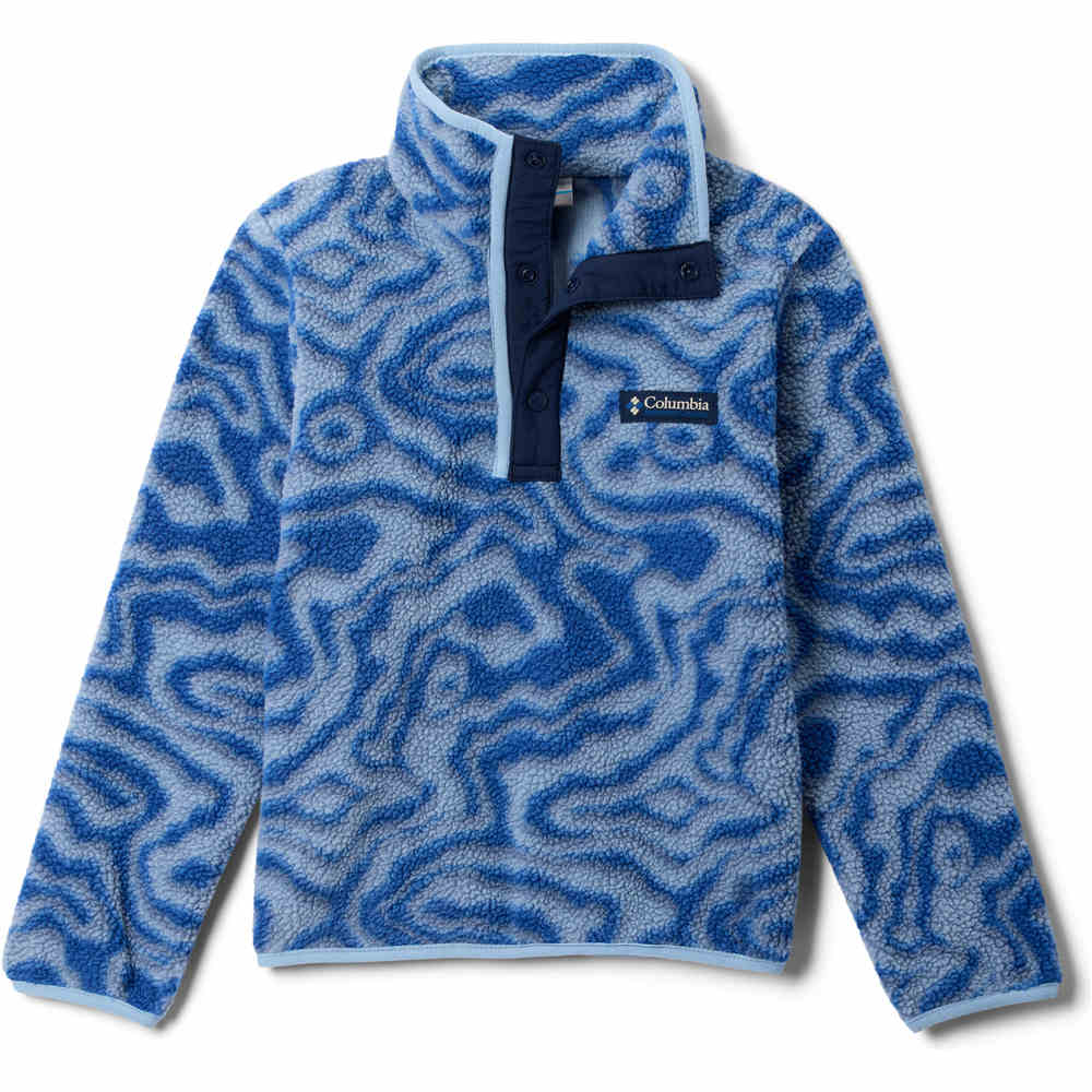 Columbia forro polar niño Helvetia II Printed Half Snap Fleece vista frontal