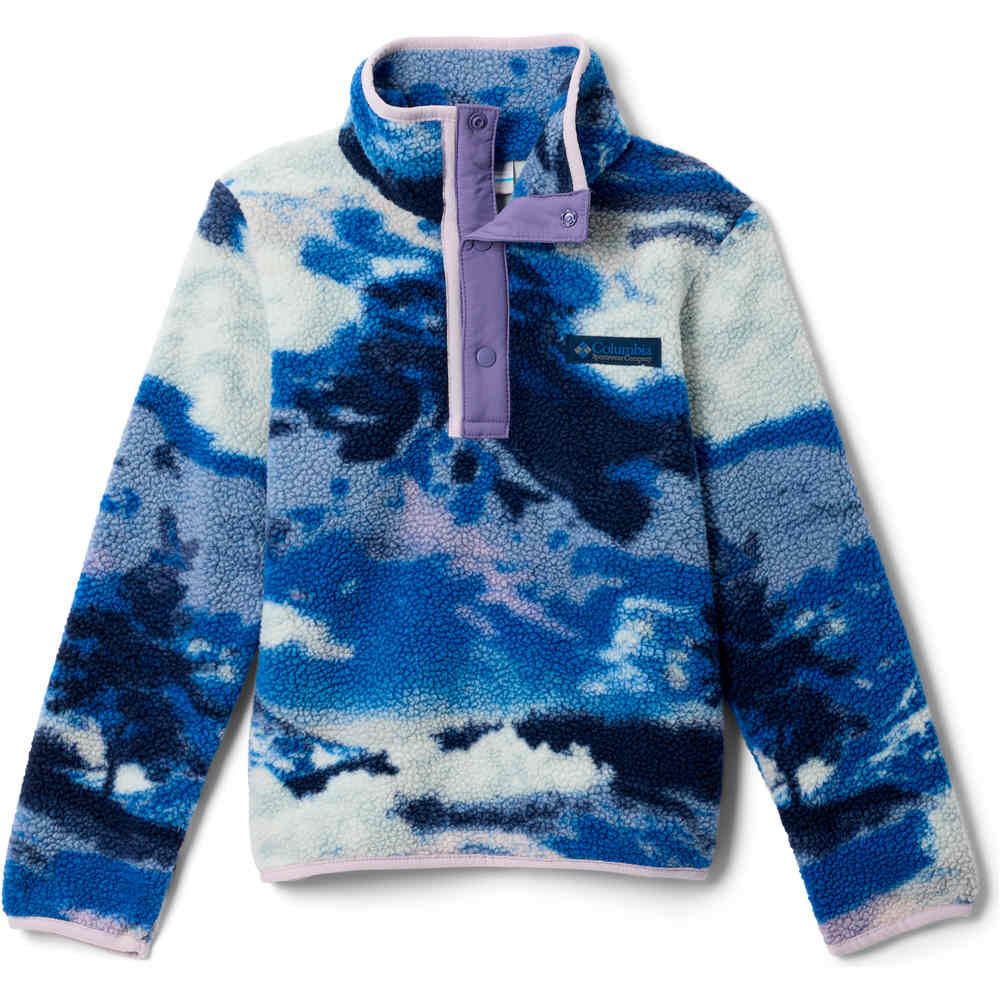 Columbia forro polar niño Helvetia II Printed Half Snap Fleece vista frontal